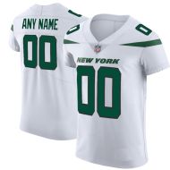 New York Jets Nike Elite Style T19 Away White Jersey (Pick A Name)