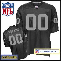 Oakland Raiders RBK Style Authentic Home Black Jersey (Pick A Player)
