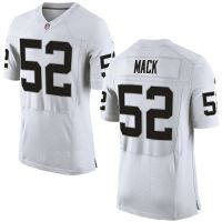 Oakland Raiders Nike Elite Style Away White Jersey #52 MACK