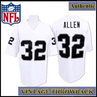 LA Raiders Authentic Style Throwback White Jersey #32 Marcus Allen