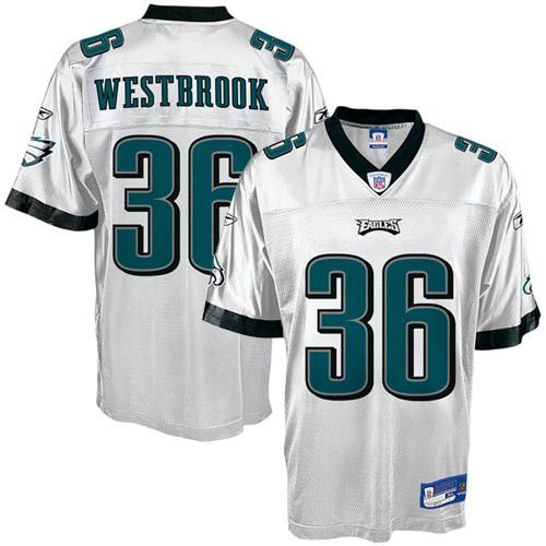 Philadelphia Eagles NFL White Football Jersey #36 Brian Westbrook
