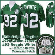 Philadelphia Eagles 1992 NFL Dark Green Jersey #92 Reggie White