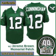 Philadelphia Eagles Authentic Throwback Green Jersey #12 Randall Cunningham