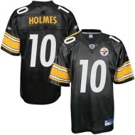 Pittsburgh Steelers NFL Black Football Jersey #10 Santonio Holmes