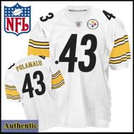 Pittsburgh Steelers Authentic Polamalu 43 White Jersey