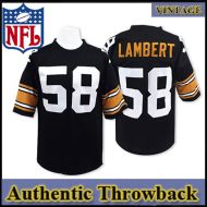 Pittsburgh Steelers Authentic Style Throwback Black Jersey #58 Jack Lambert