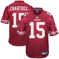 San Francisco 49ers NFL Cardinal Red Football Jersey #15 Michael Crabtree