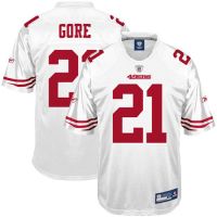 San Francisco 49ers NFL White Football Jersey #21 Frank Gore