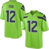 Seattle Seahawks Nike Elite Style Green Color Rush Legend Jersey  FAN 12