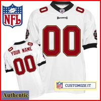 Tampa Bay Buccaneers RBK Style Authentic White Jersey (Pick A Player)
