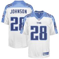 Tennessee Titans NFL White Football Jersey #28 Chris Johnson