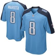 Tennessee Titans Nike Elite Style Home Blue Jersey #8 Mariota