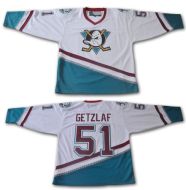 Mighty Ducks of Anaheim Throwback White Hockey Jersey Ryan Getzlaf #51 