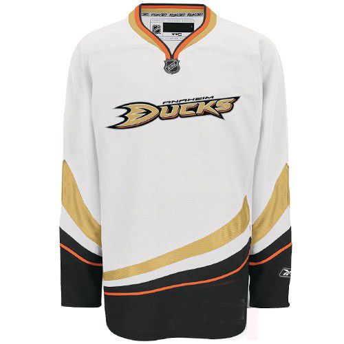 Anaheim Ducks NHL Premium White Hockey Game Jersey