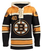 Boston Bruins Tuukka Rask #40 Black Lace Heavyweight Hoodie Hockey Jersey