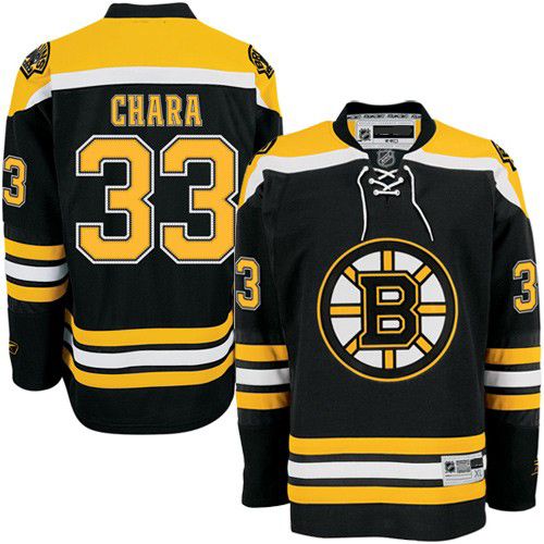 Boston Bruins NHL Premium Black #33 Chara Jersey