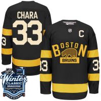 Boston Bruins 2016 Winter Classic Mens Black Jersey  33 Zdeno Chara 