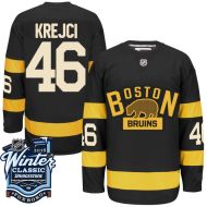 Boston Bruins 2016 Winter Classic Mens Black Jersey  46 David Krejci 