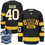 Boston Bruins 2016 Winter Classic Mens Black Jersey 40 Tuukka Rask 