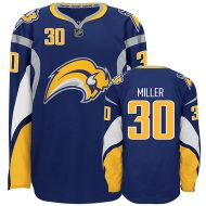 Buffalo Sabres Authentic Style Navy Blue Hockey Jersey #30 Ryan Miller