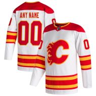Calgary Flames NHL Premium White T21 Hockey Game Jersey