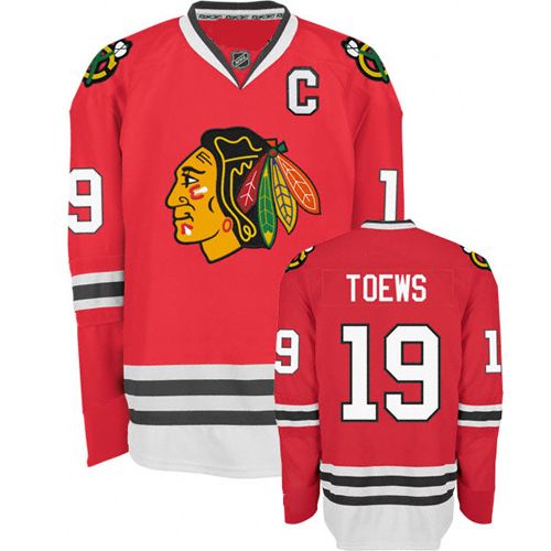 Chicago Blackhawks Authentic Style Red Game Jersey #19 Jonathan Toews