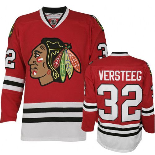 Chicago Blackhawks Authentic Style Red Game Jersey #32 Kris Versteeg