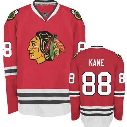 Chicago Blackhawks Authentic Style Red Game Jersey #88 Patrick Kane
