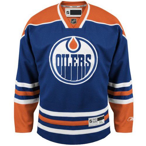 Edmonton Oilers NHL Premium Royal Blue Hockey Game Jersey