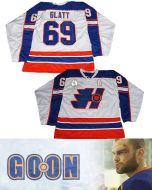 Doug Glatt Halifax Highlanders #69 Goon Movie Authentic White Hockey Jersey