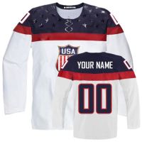 Team USA 2014 Sochi Winter Olympics White Jersey (Any Size)