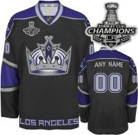 LA Kings Customized 2014 Stanley Cup Champions Black Third Jersey(Custom or Blank)