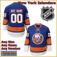 New York Islanders NHL Authentic Blue Hockey Game Jersey