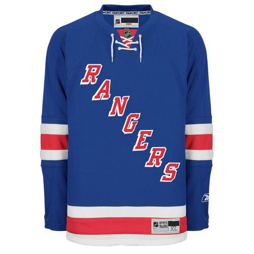 New York Rangers NHL Premium Royal Blue Hockey Game Jersey