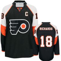 Philadelphia Flyers Authentic Style Black Game Jersey #18 Mike Richards
