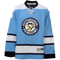 Pittsburgh Penguins NHL Premium Light Blue Hockey Game Jersey