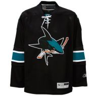 San Jose Sharks NHL Premium Black Hockey Game Jersey
