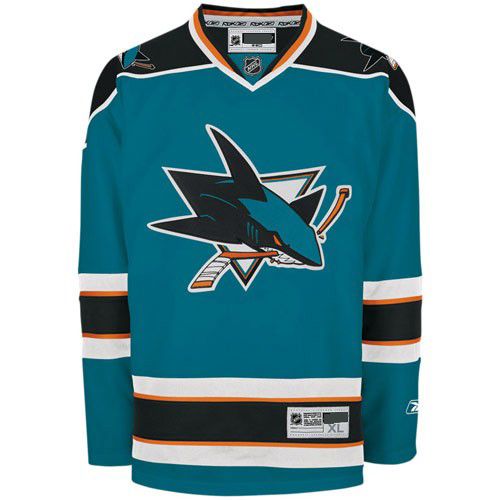 San Jose Sharks NHL Premium Teal Hockey Game Jersey