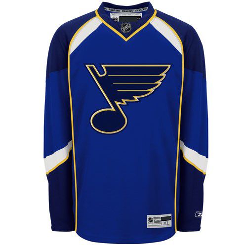 St Louis Blues NHL Premium Royal Blue Hockey Game Jersey