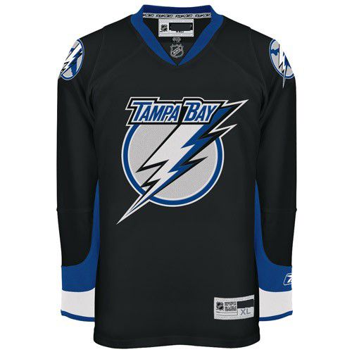 Tampa Bay Lightning NHL Premium Black Hockey Game Jersey