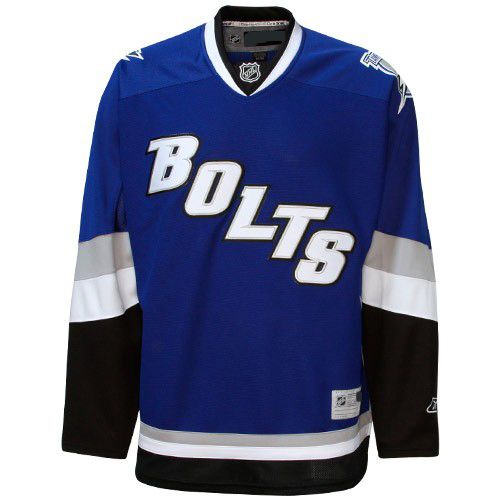 Tampa Bay Lightning NHL Premium Blue Bolts Hockey Game Jersey