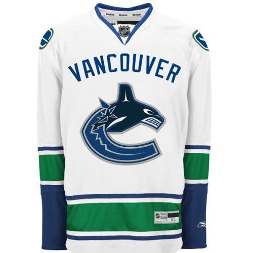 Vancouver Canucks NHL Premium White Hockey Game Jersey