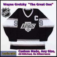 Wayne Gretzky #99 LA Kings Authentic Style Black Game Jersey
