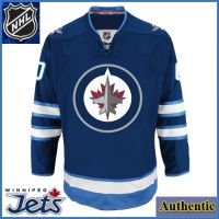 Winnipeg Jets  NHL Authentic Style Home Blue Hockey Game Jersey