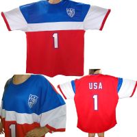 Team USA Mens Nike Style Away Red White Blue Soccer Jersey 2014/15