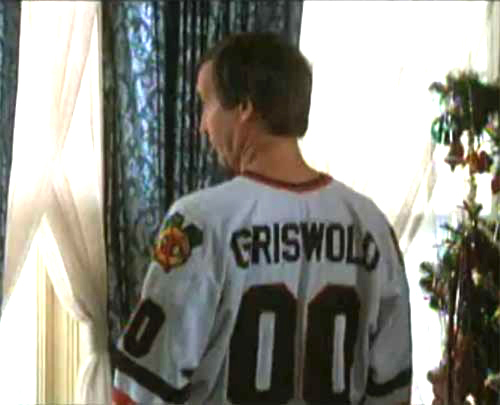 Men's Chicago Blackhawks Clark Griswold Christmas Vacation White